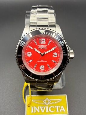 Invicta Specialty Rowan Men’s Watch 40 mm with Red Dial and Black Bezel - 49350